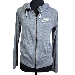 Nike Women's Gray Zip-Up Hoodie Size XS